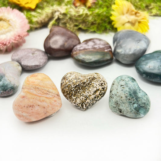 Ocean Jasper Mini Heart