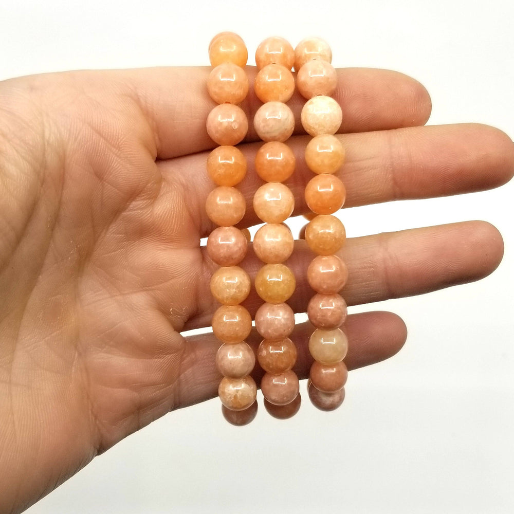 Peach Calcite Bracelet - Funky Stuff
