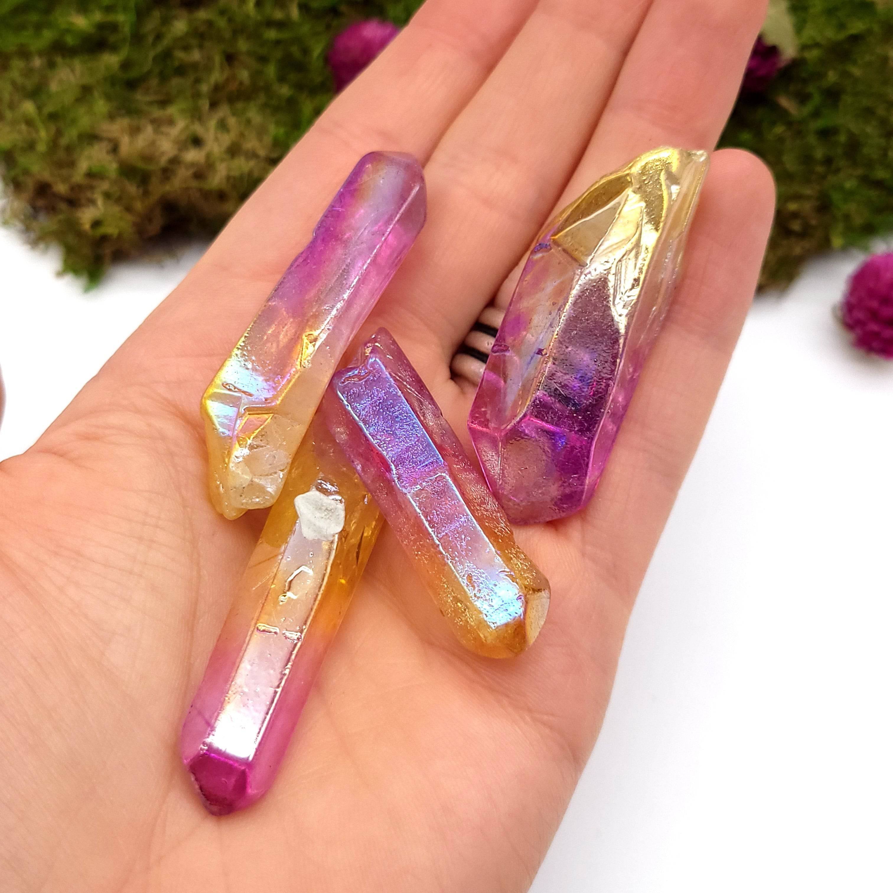 Yellow sales aura quartz