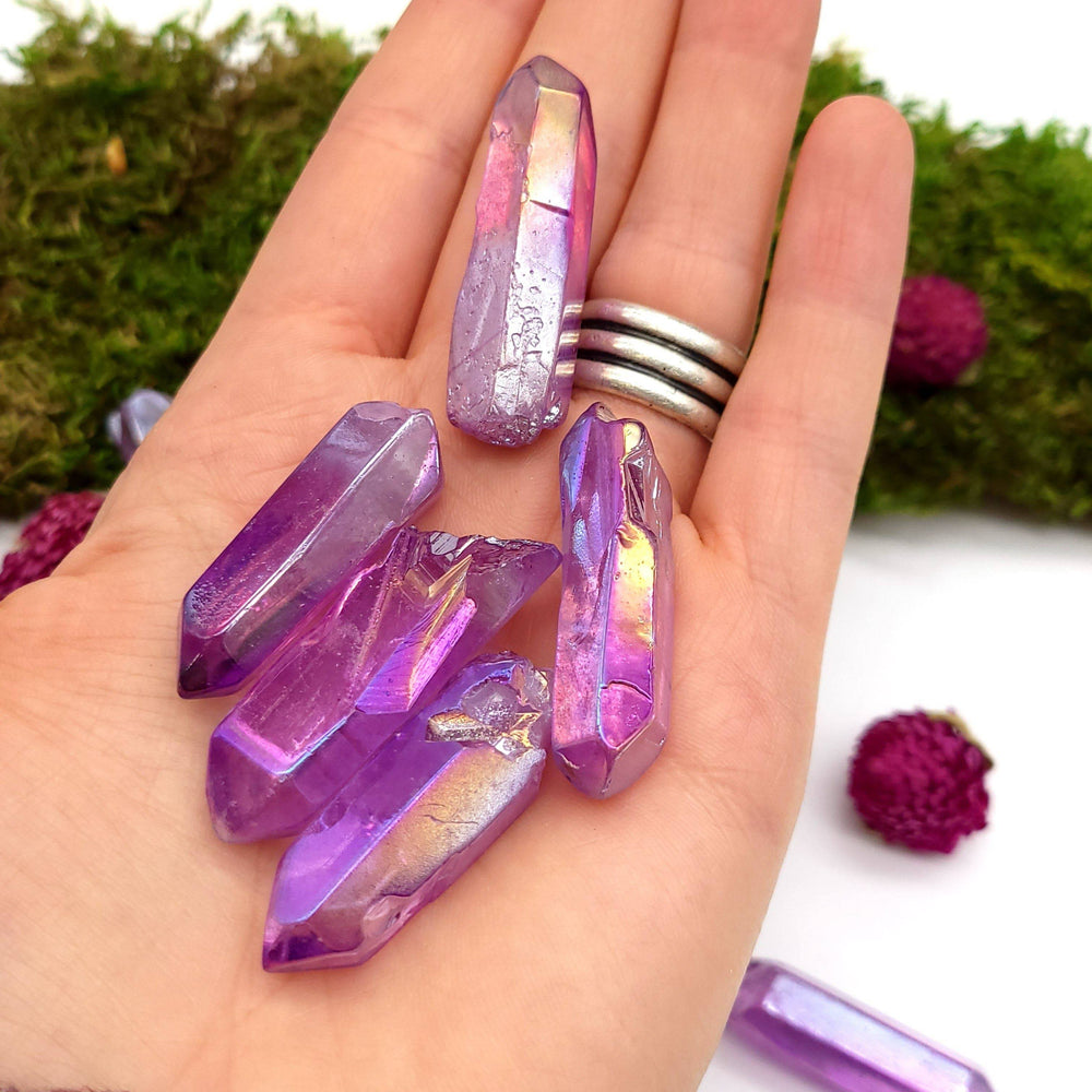 Purple Aura Quartz Point - Funky Stuff