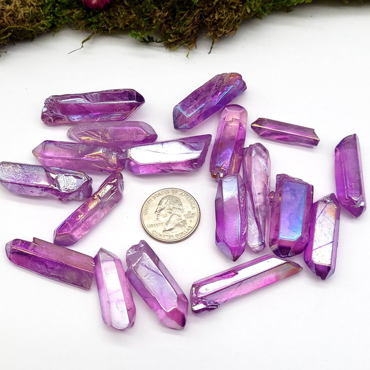 Purple Aura Quartz Point - Funky Stuff