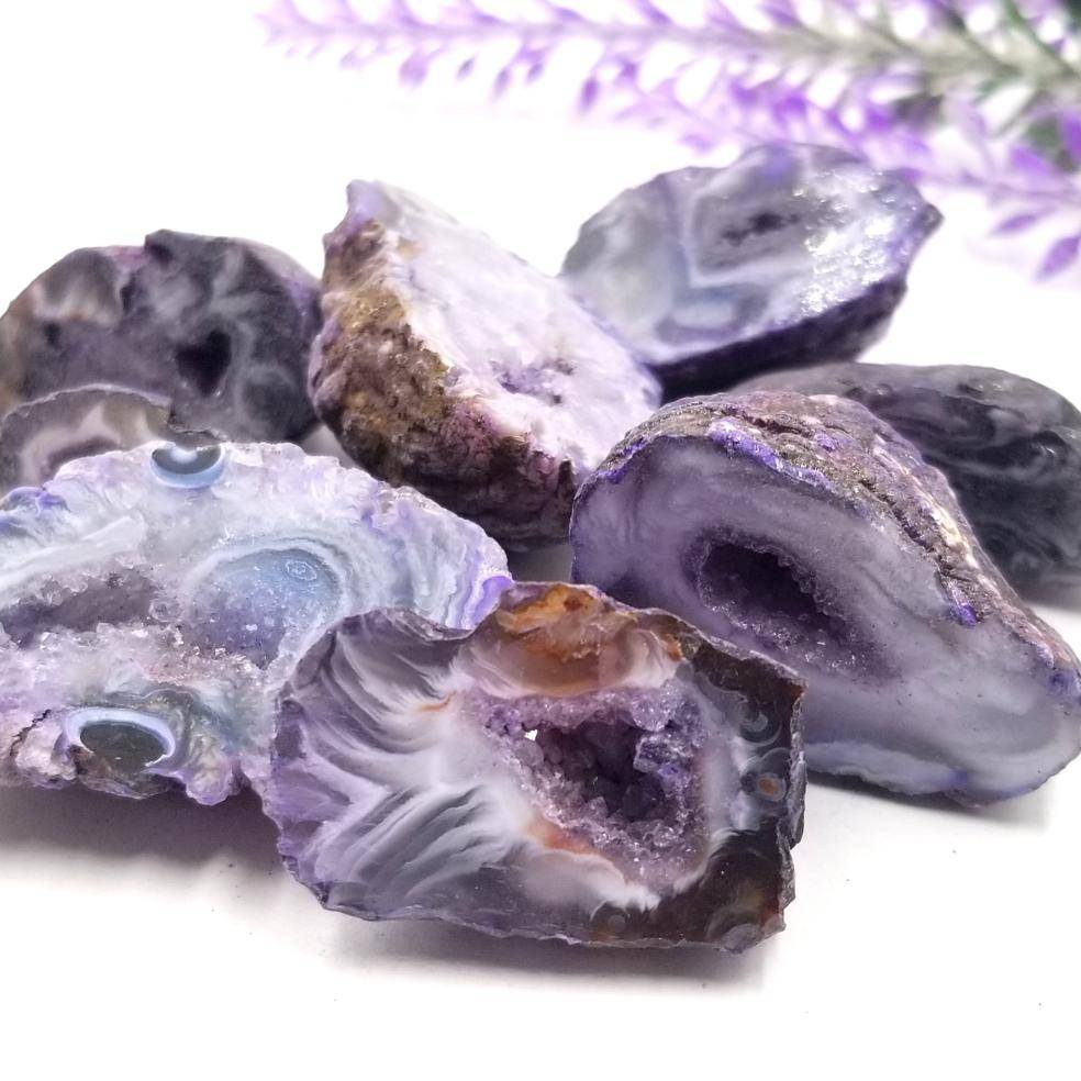 Purple Dyed Oco Geode - Funky Stuff