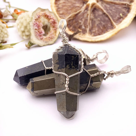 Pyrite Wire Wrapped Pendant