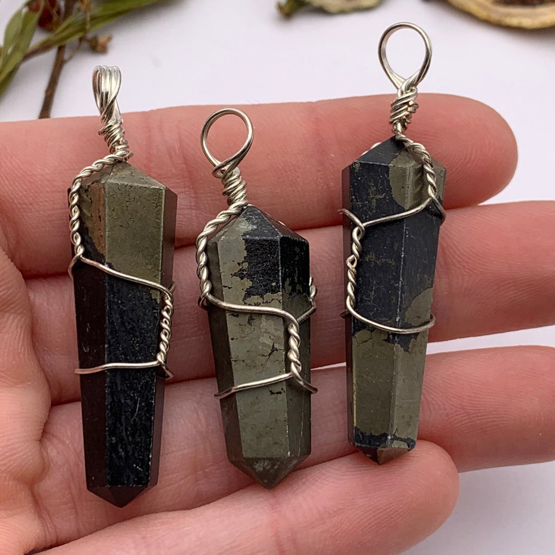 Pyrite Wire Wrapped Pendant - Funky Stuff