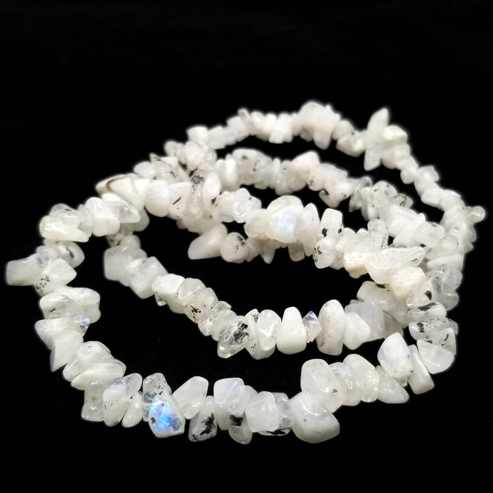 Rainbow Moonstone Chip Bracelet - Funky Stuff