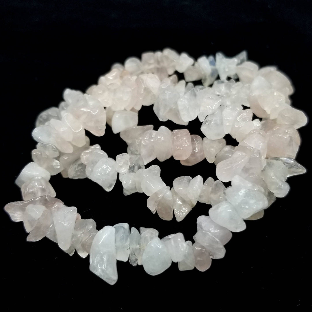 Rose Quartz Chip Bracelet - Funky Stuff