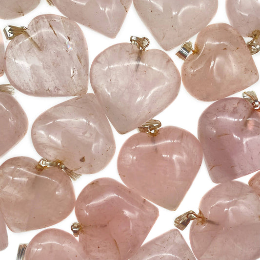 Rose Quartz Heart Pendant