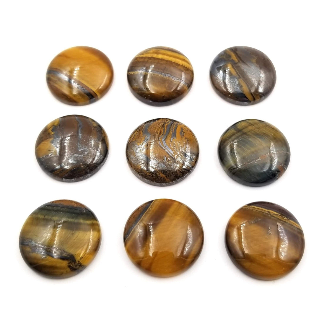 Tiger's Eye Round Cabochon 20x20mm - Funky Stuff