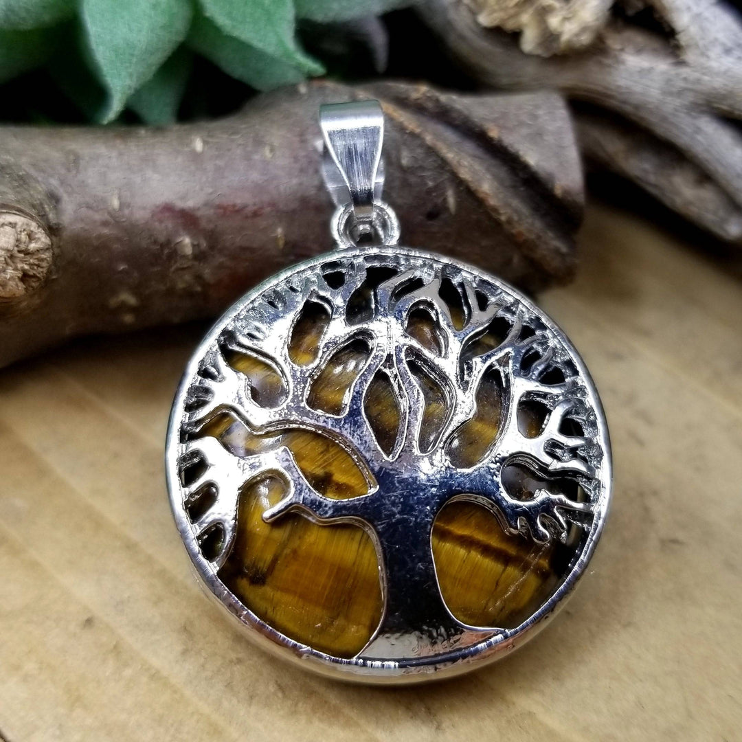 Tree of Life Pendant - Tiger's Eye - Funky Stuff