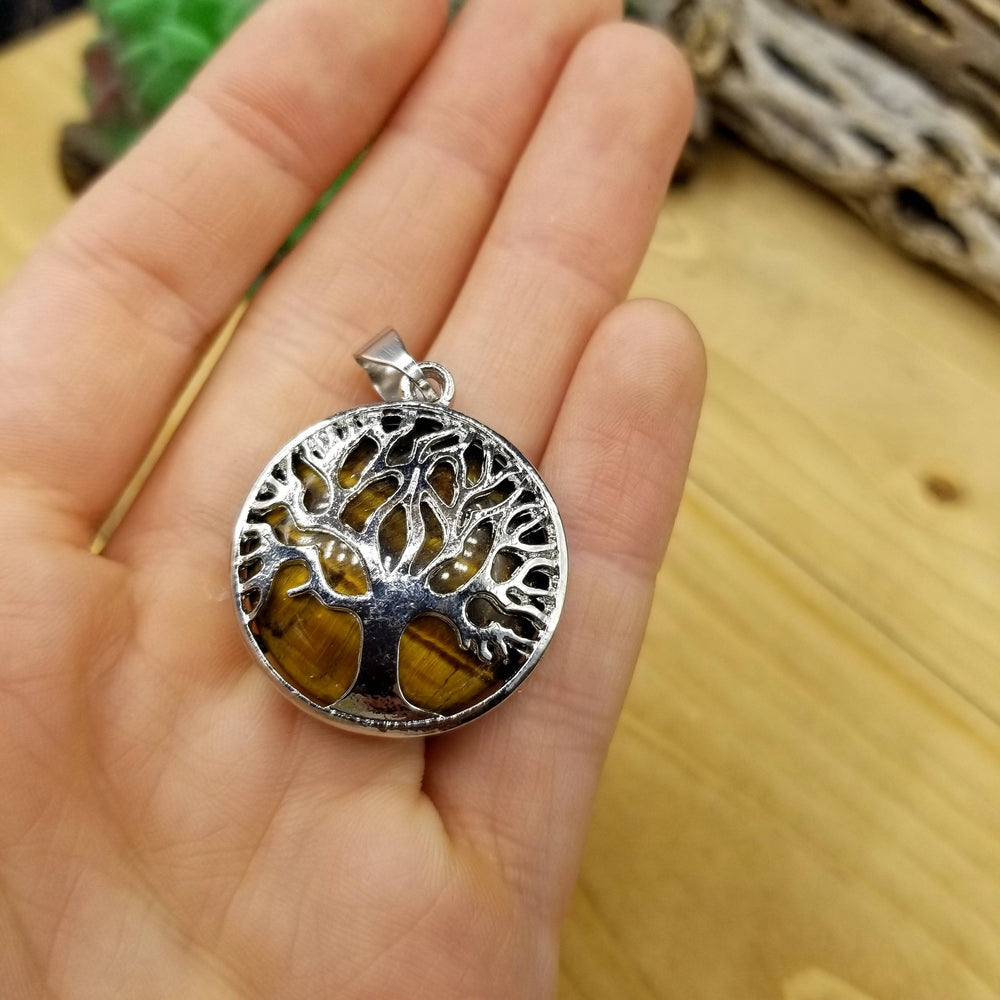 Tree of Life Pendant - Tiger's Eye - Funky Stuff