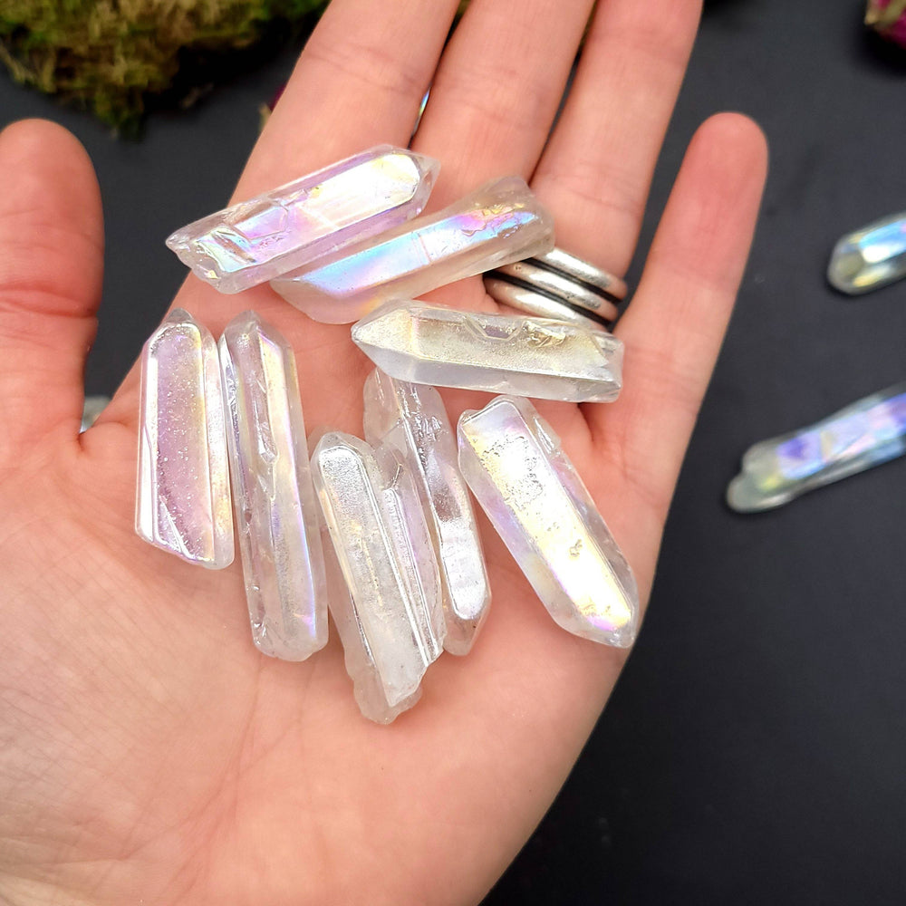 White Aura Quartz Point - Funky Stuff