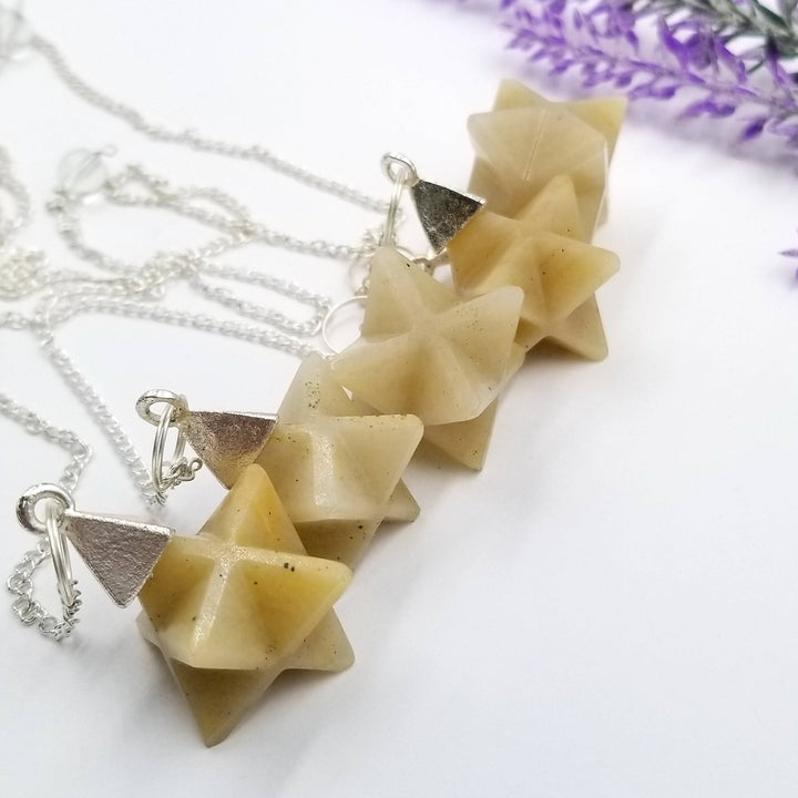 Yellow Aventurine Merkaba Pendulum - Funky Stuff