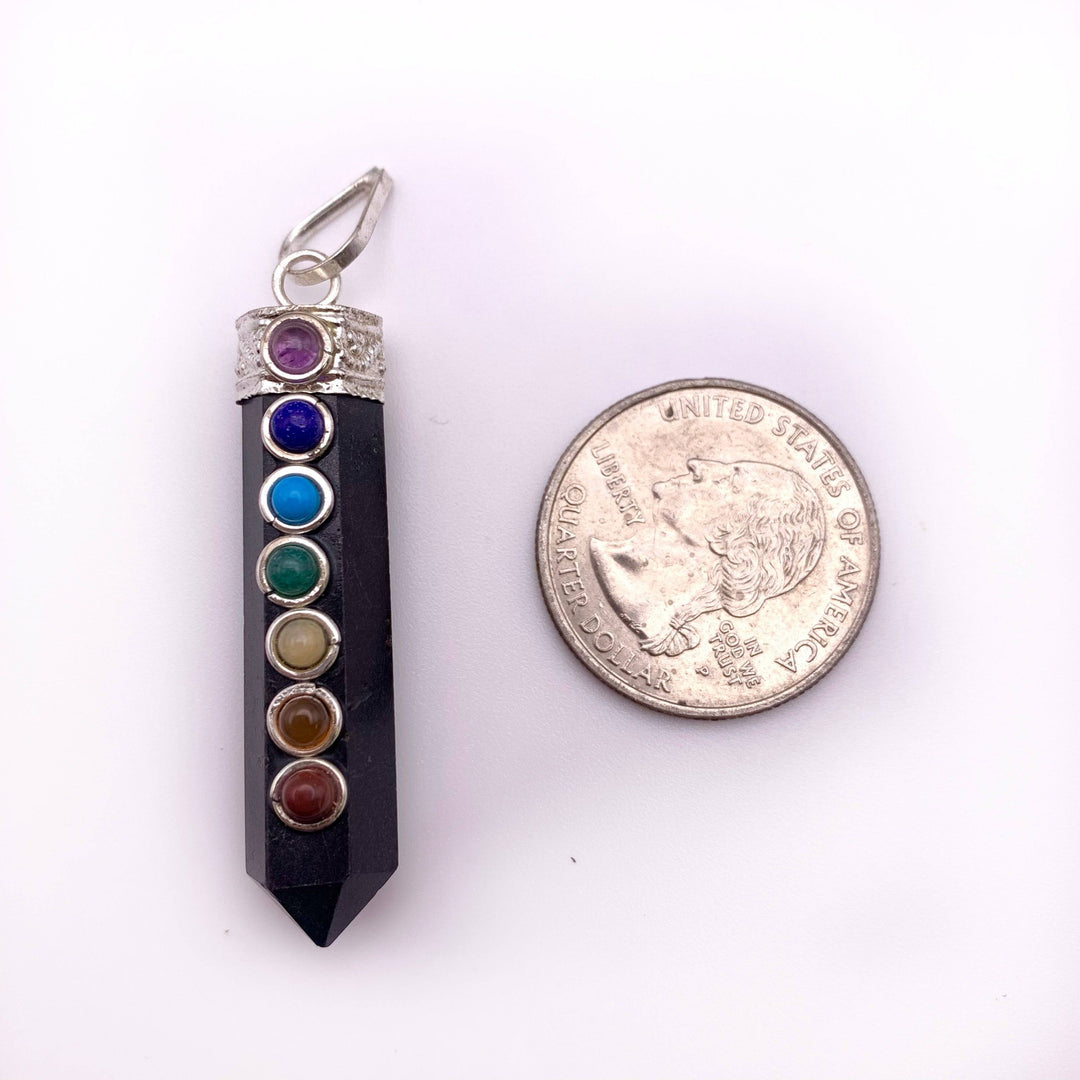 Black Tourmaline Chakra Pendant - Funky Stuff