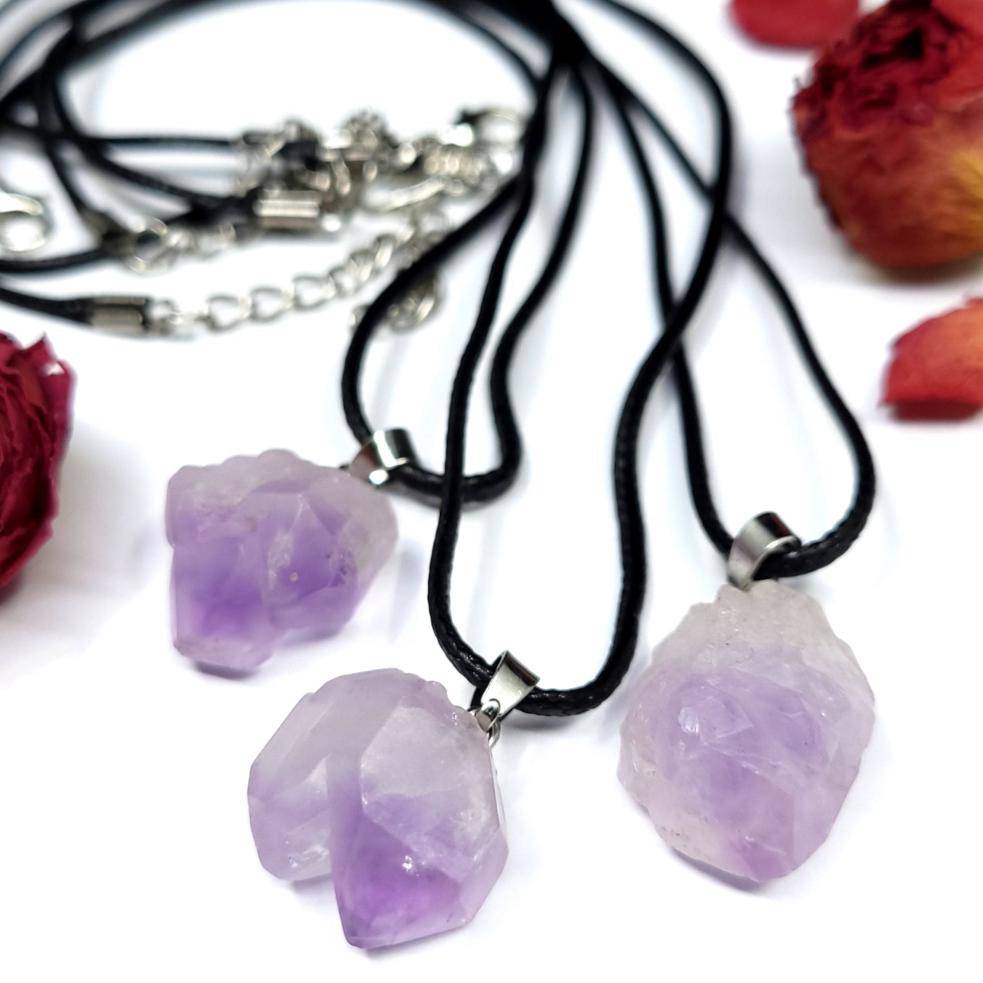 Amethyst Cluster Necklace - Funky Stuff