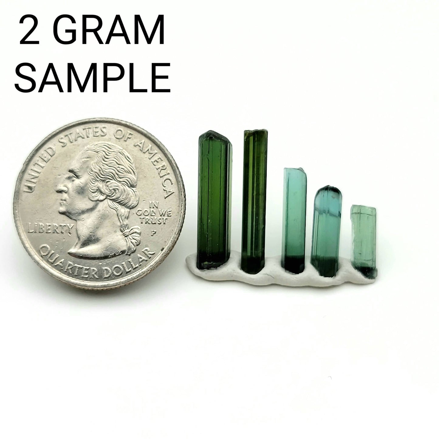 Blue/Green Tourmaline - 2 Gram Parcel