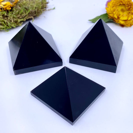 Black Obsidian Pyramid