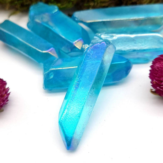 Aqua Aura Quartz Point