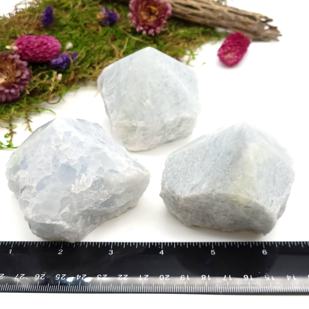 Blue Calcite Polished Point - Funky Stuff