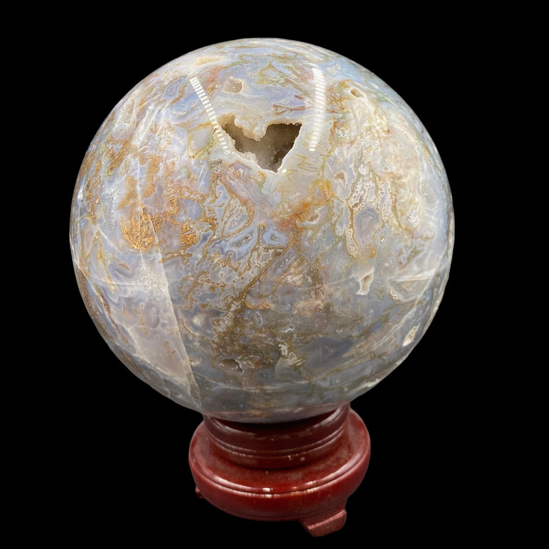 Moss Agate Sphere - Funky Stuff