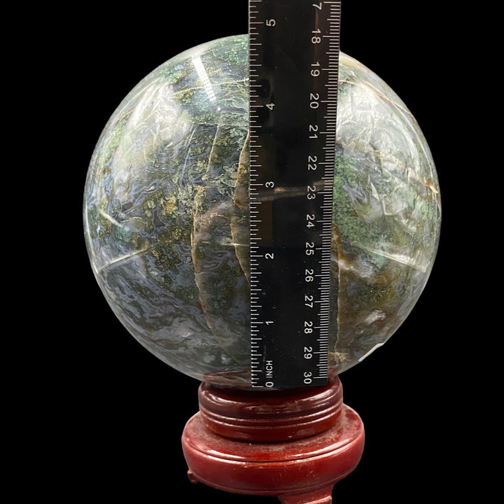 Moss Agate Sphere - Funky Stuff