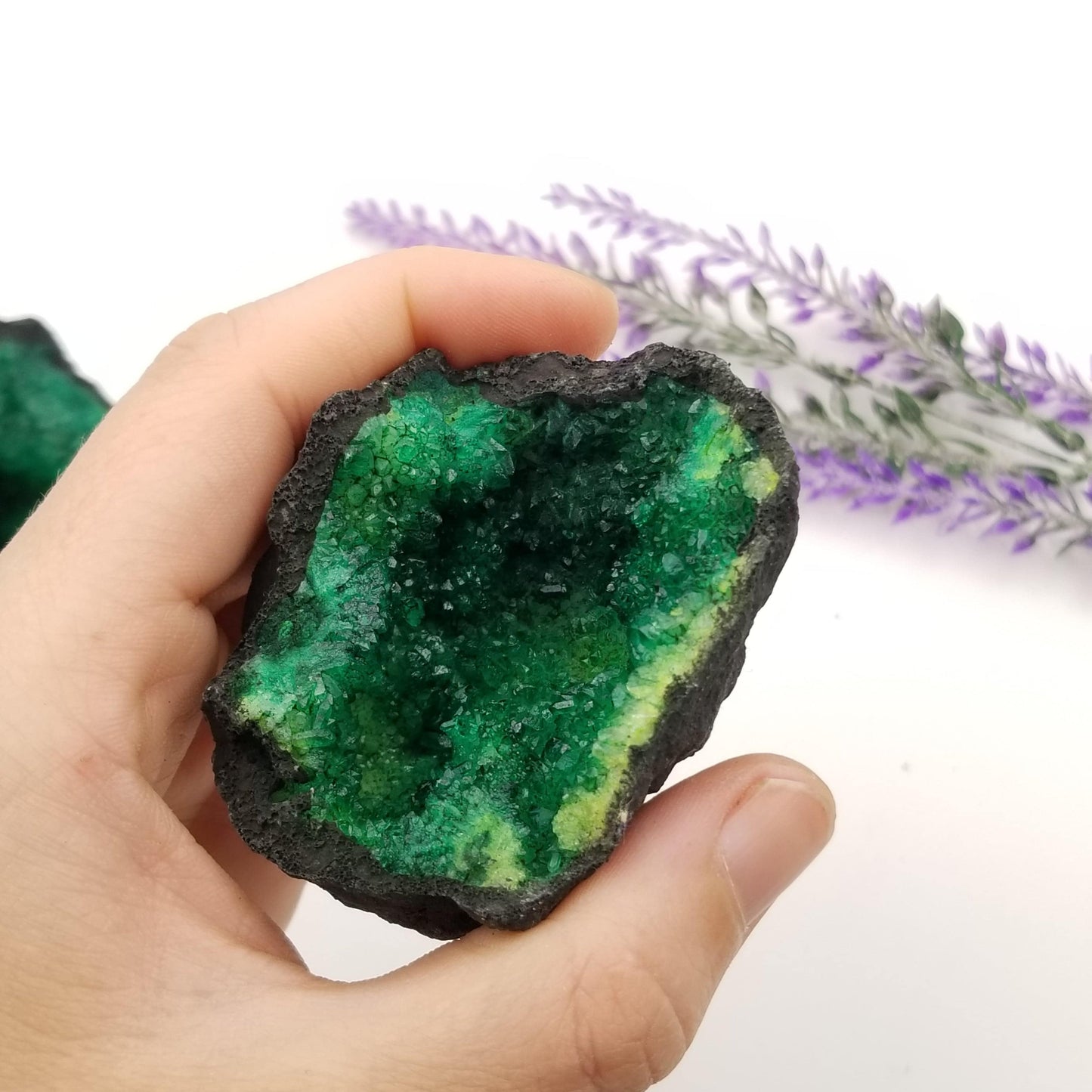 Green Quartz Geode (Dyed)