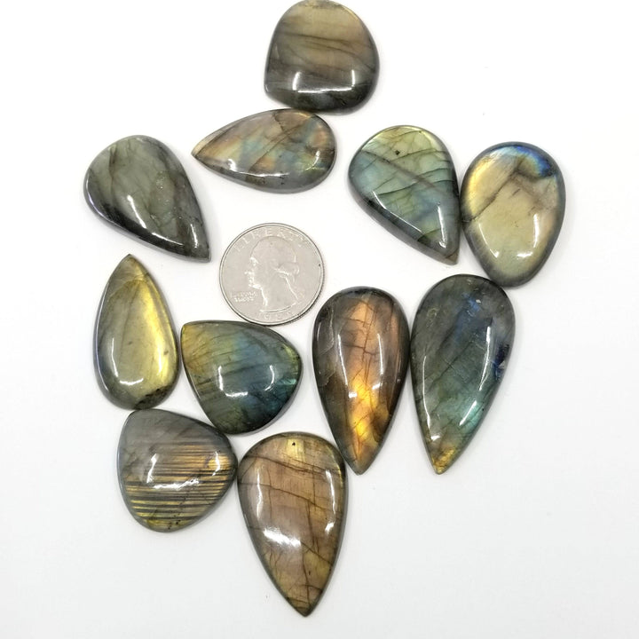 Labradorite Tear Drop Cabochon - Funky Stuff