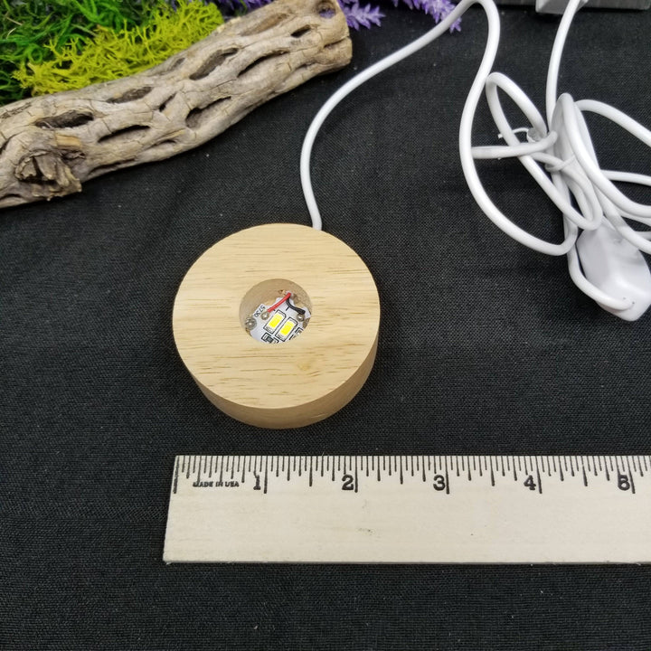 LED Wood Base (2.35 in) - Funky Stuff