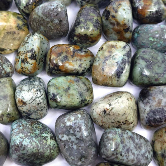 African Turquoise Tumbled Stone - Funky Stuff