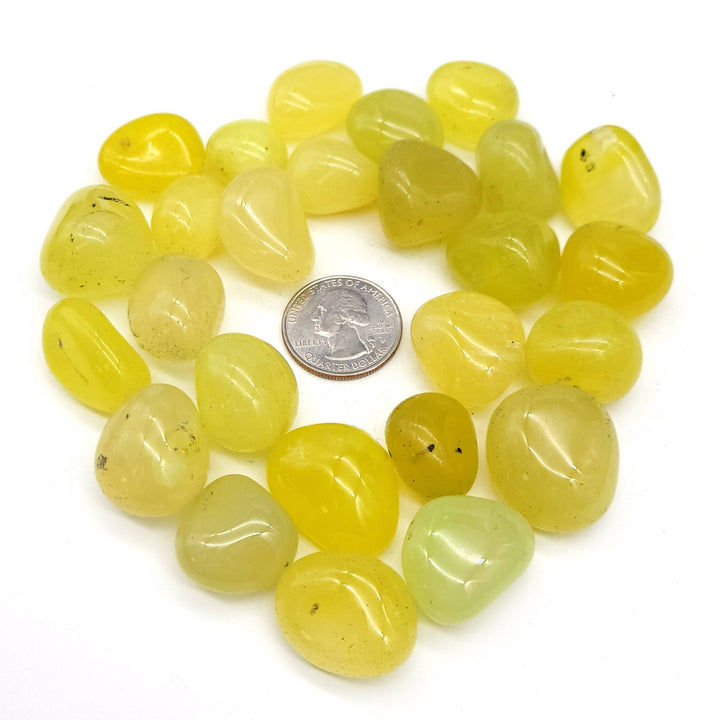 Yellow Onyx Tumbled Stone - Funky Stuff