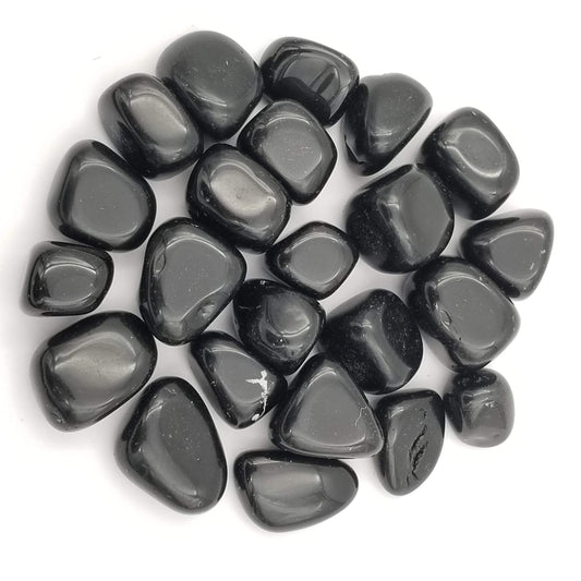 Black Obsidian Tumbled Stones 1 lb - Funky Stuff