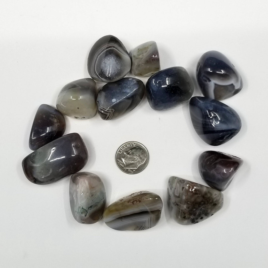 Botswana Agate Tumbled Stones 1 lb - Funky Stuff