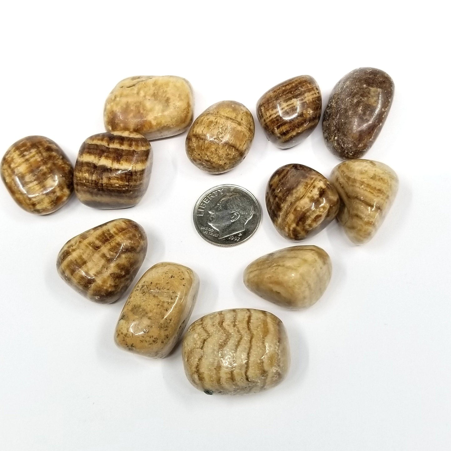 Aragonite Tumbled Stones 1 LB