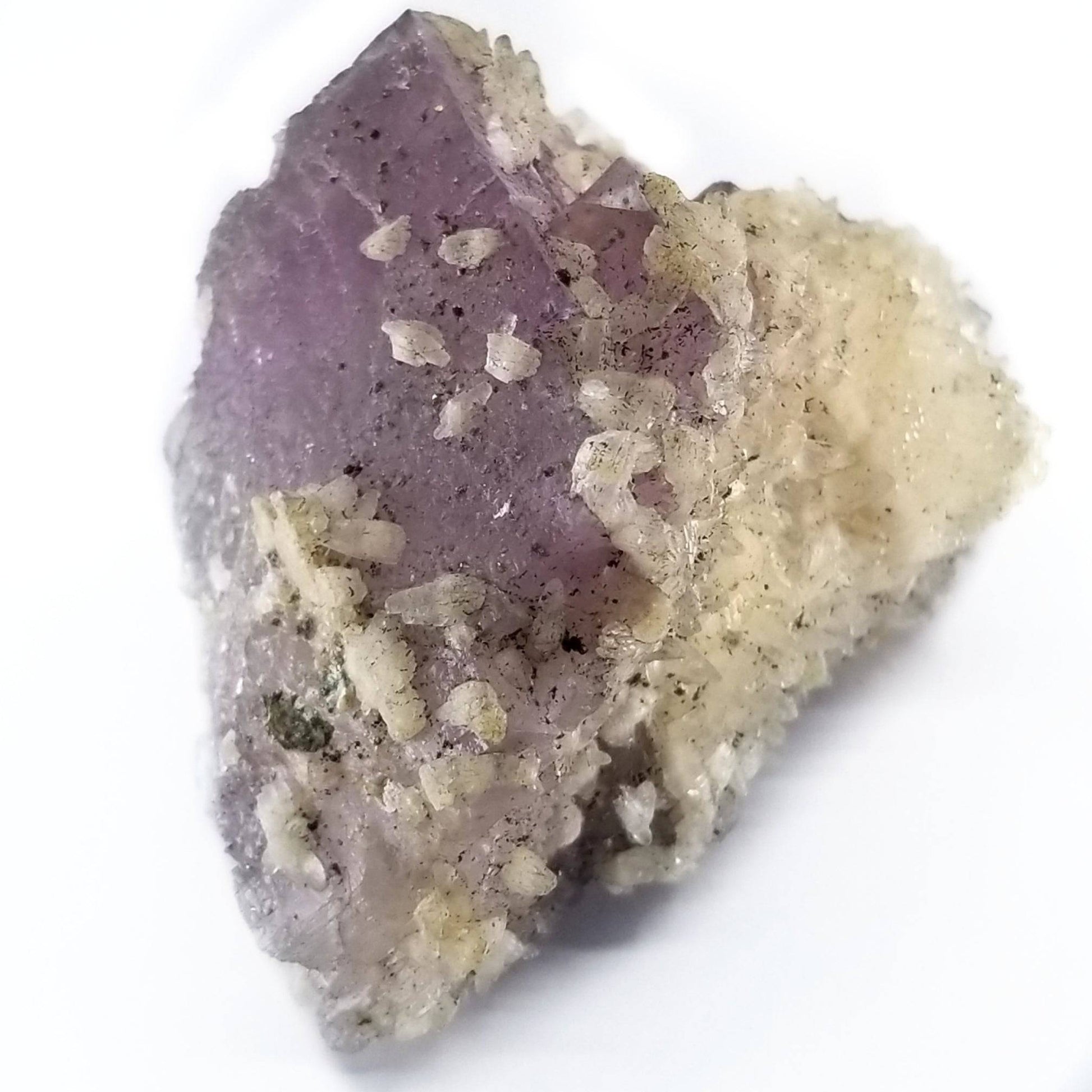 Fluorite with Calcite - Funky Stuff
