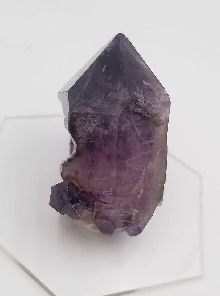 Double Terminated Smoky Amethyst Point - Funky Stuff