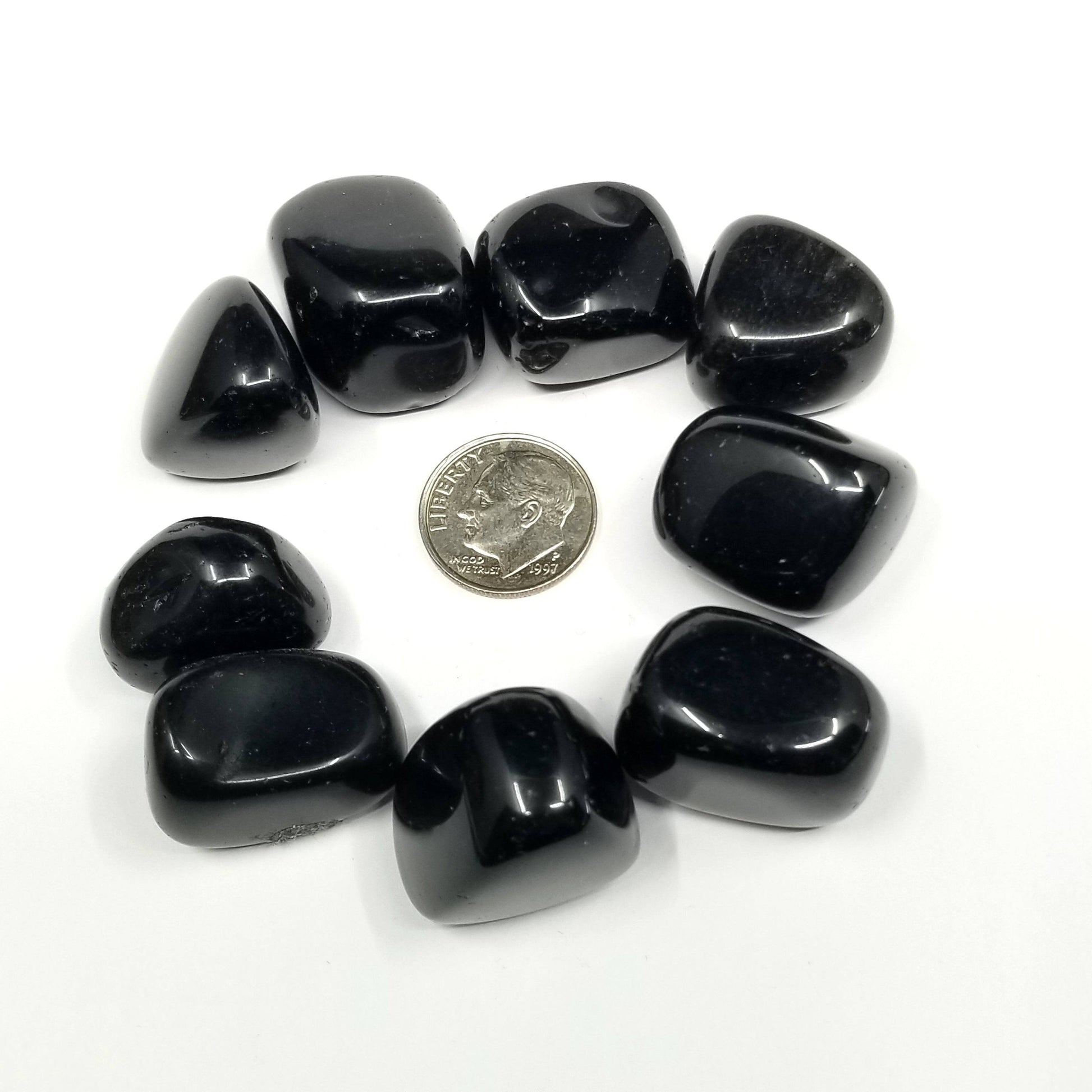 Black Obsidian Tumbled Stone - Funky Stuff