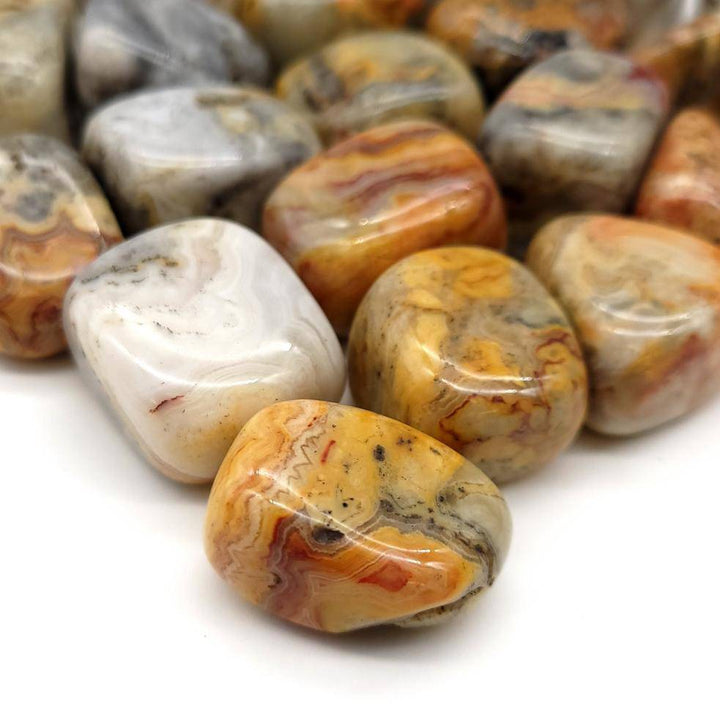 Crazy Lace Agate Tumbled Stone - Funky Stuff