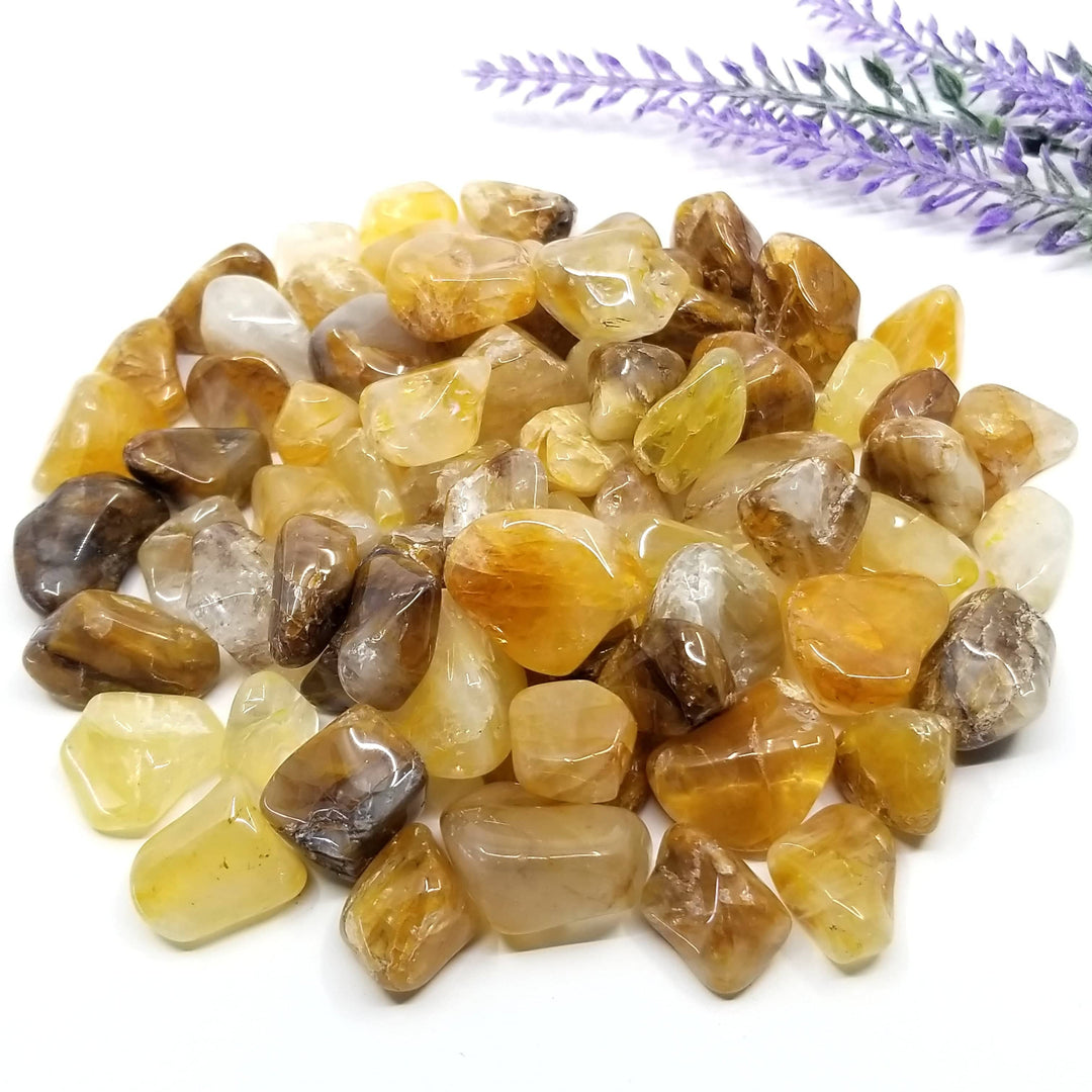 Golden Healer Quartz Tumbled Stones 1 LB - Funky Stuff