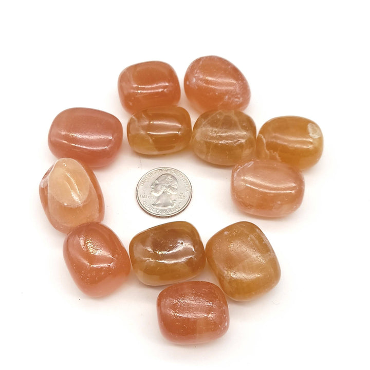 Honey Calcite Tumbled Stone - Funky Stuff