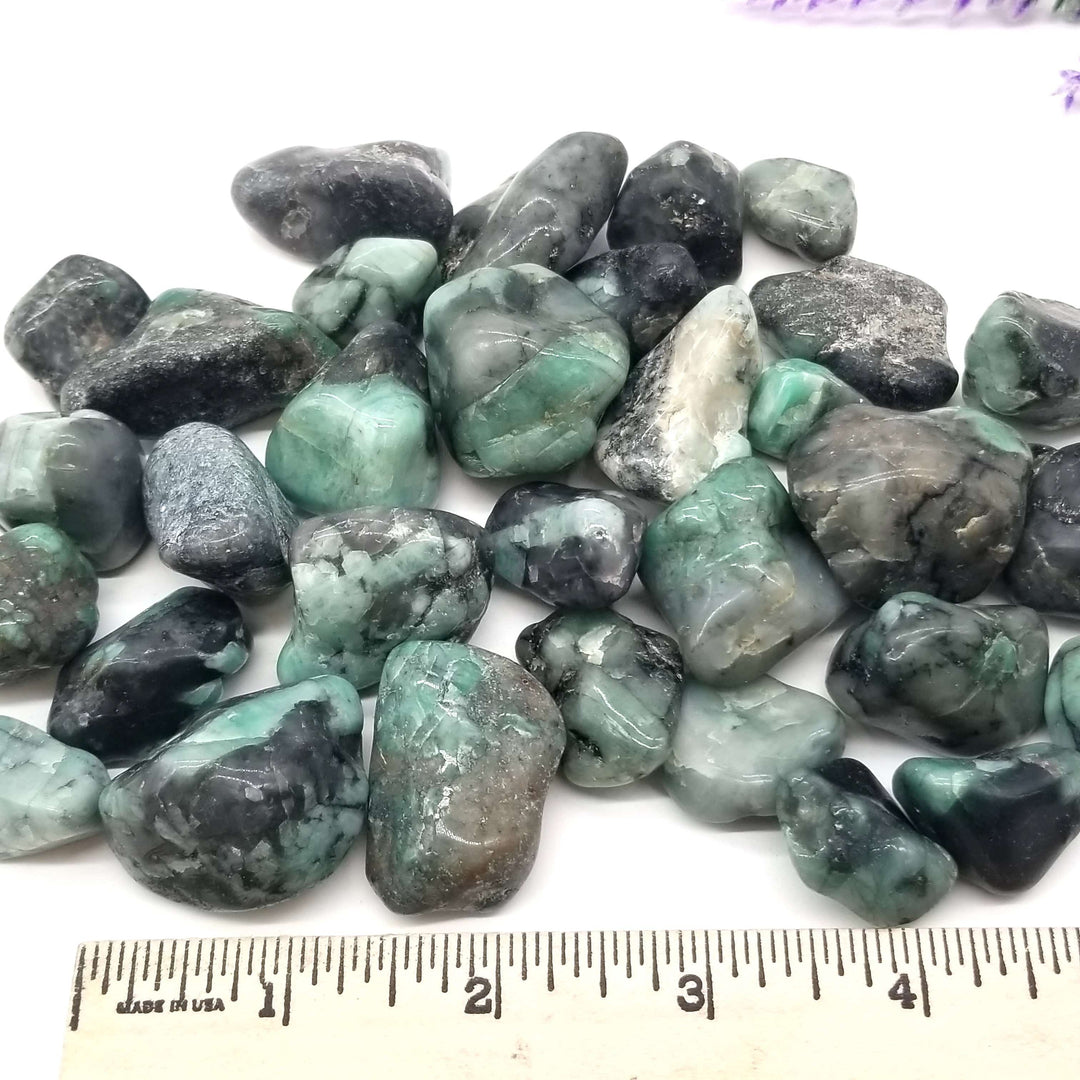 Jade (Nephrite) Tumbled Stones 1 LB - Funky Stuff