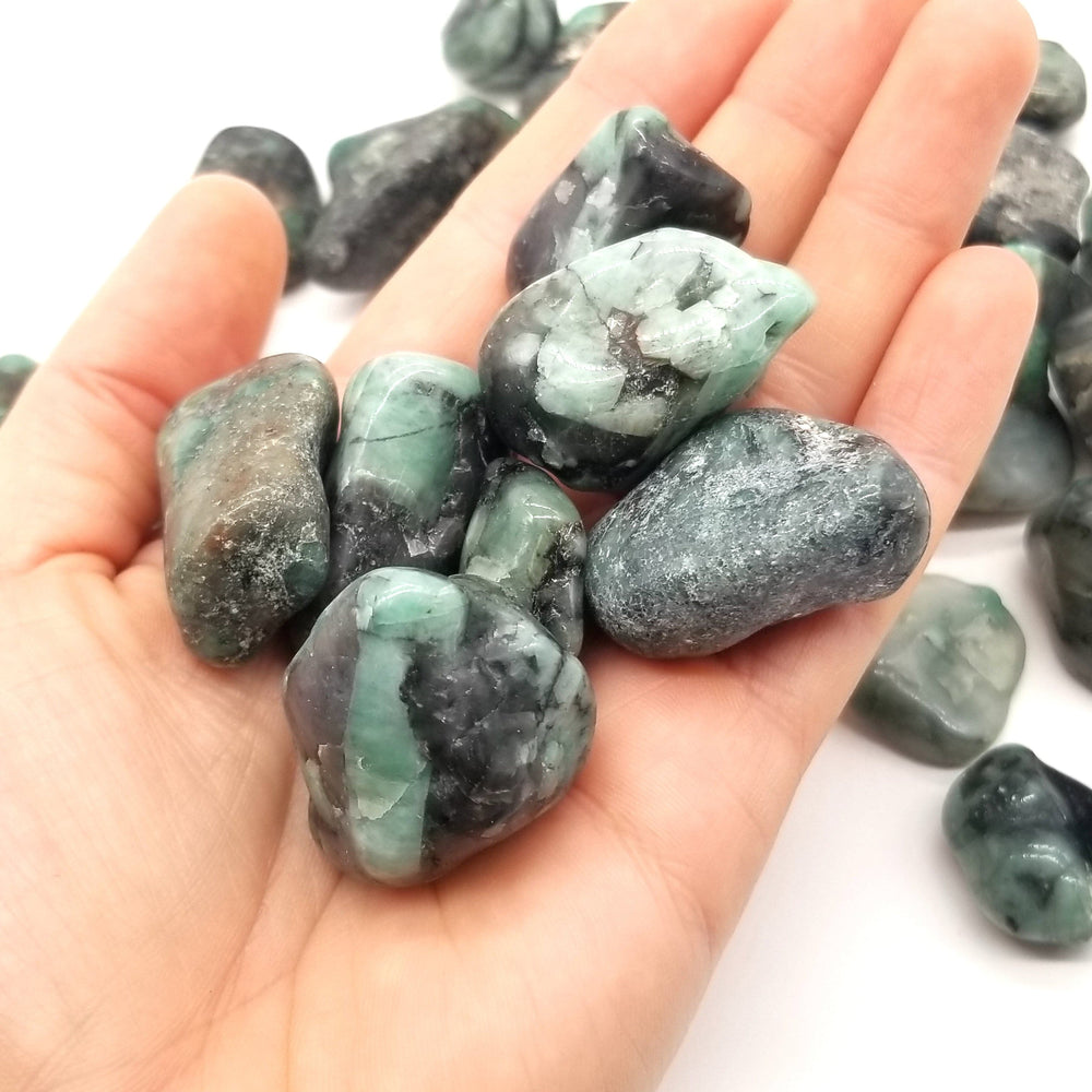 Jade (Nephrite) Tumbled Stones 1 LB - Funky Stuff