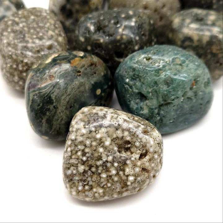 Ocean Jasper Tumbled Stone - Funky Stuff