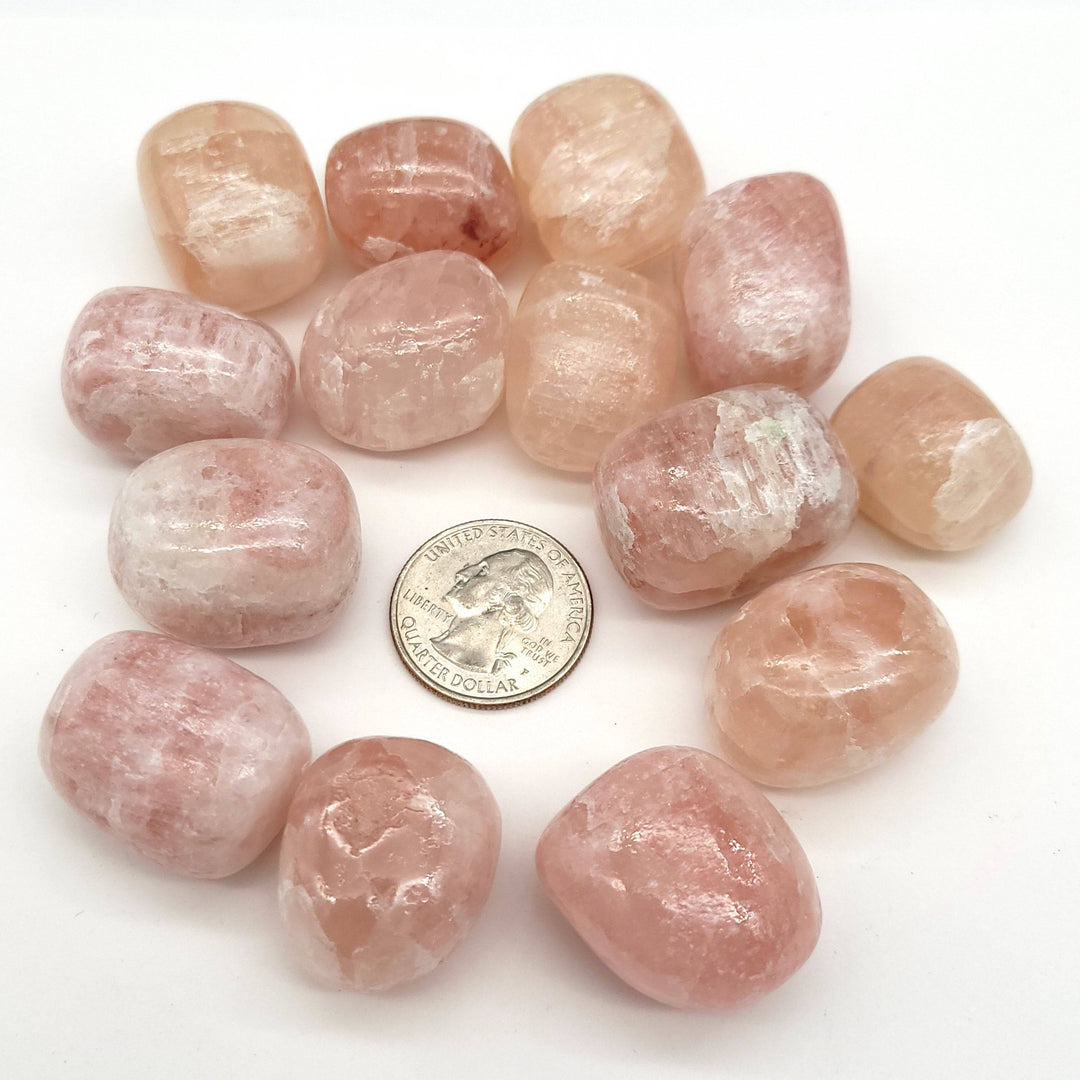 Pink Calcite Tumbled Stone - Funky Stuff