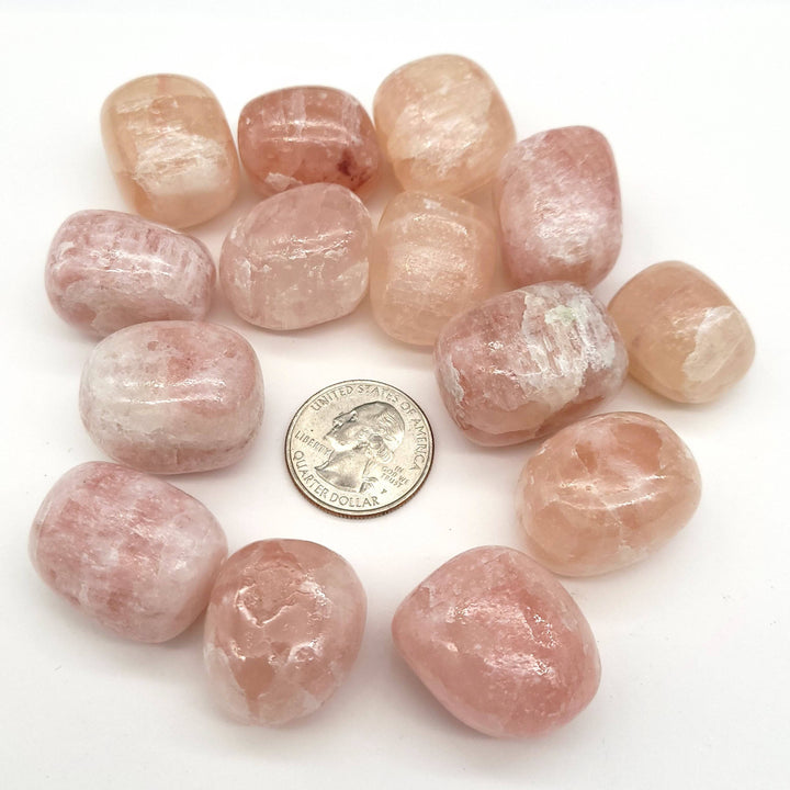Pink Calcite Tumbled Stone - Funky Stuff