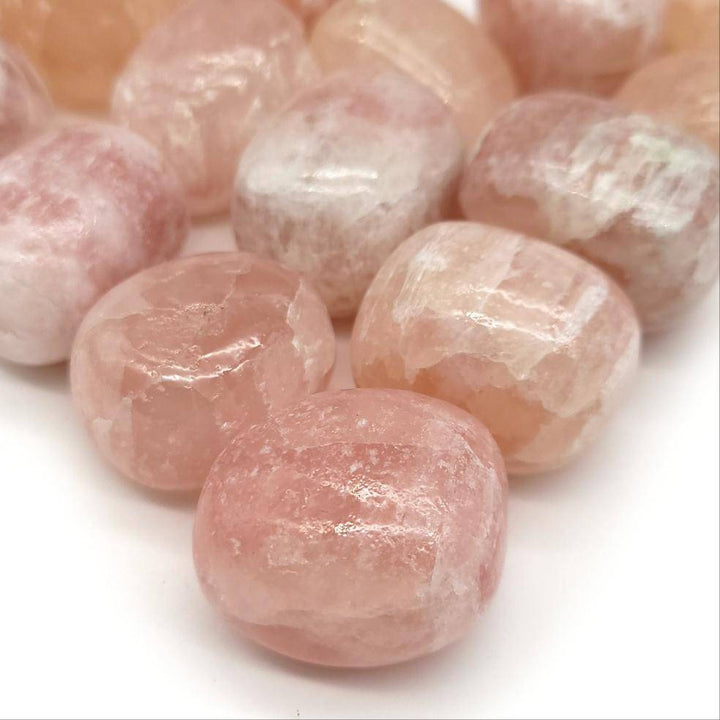 Pink Calcite Tumbled Stone - Funky Stuff