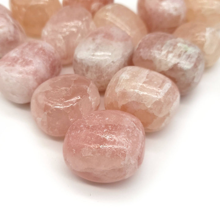 Pink Calcite Tumbled Stone - Funky Stuff