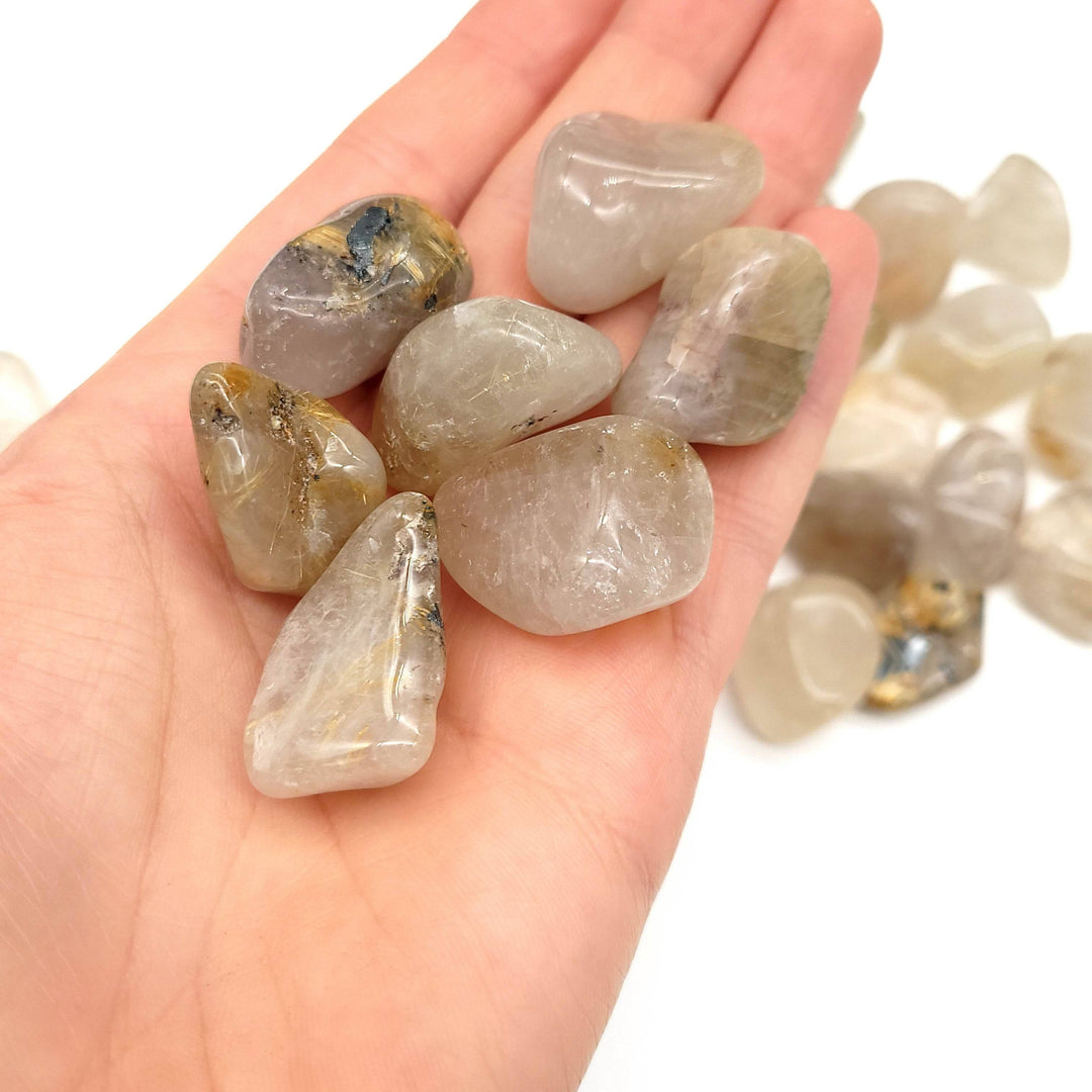 Rutilated Quartz Tumbled Stone - Funky Stuff