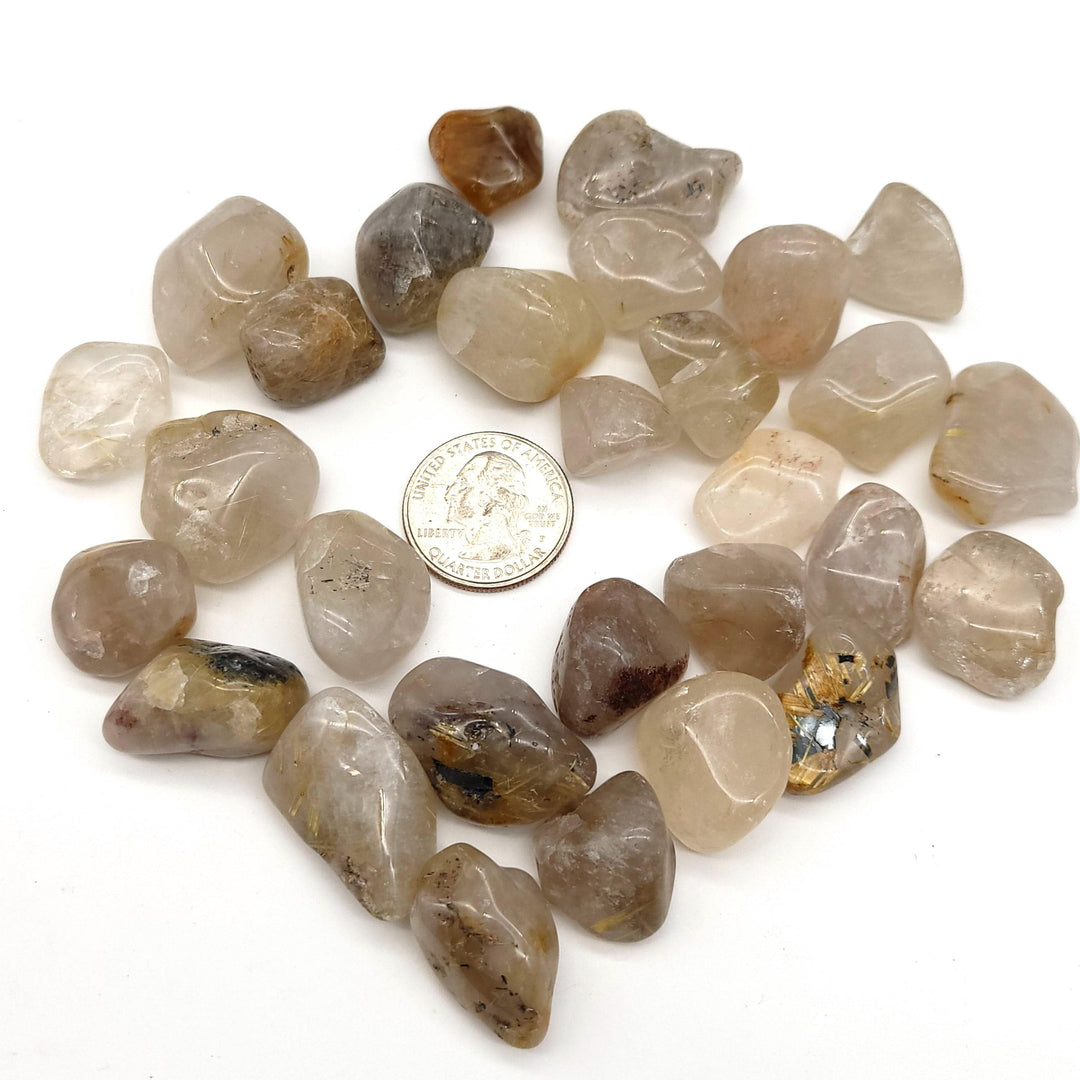 Rutilated Quartz Tumbled Stone - Funky Stuff