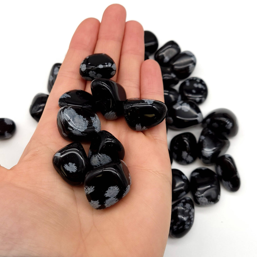 Snowflake Obsidian Tumbled Stone - Funky Stuff