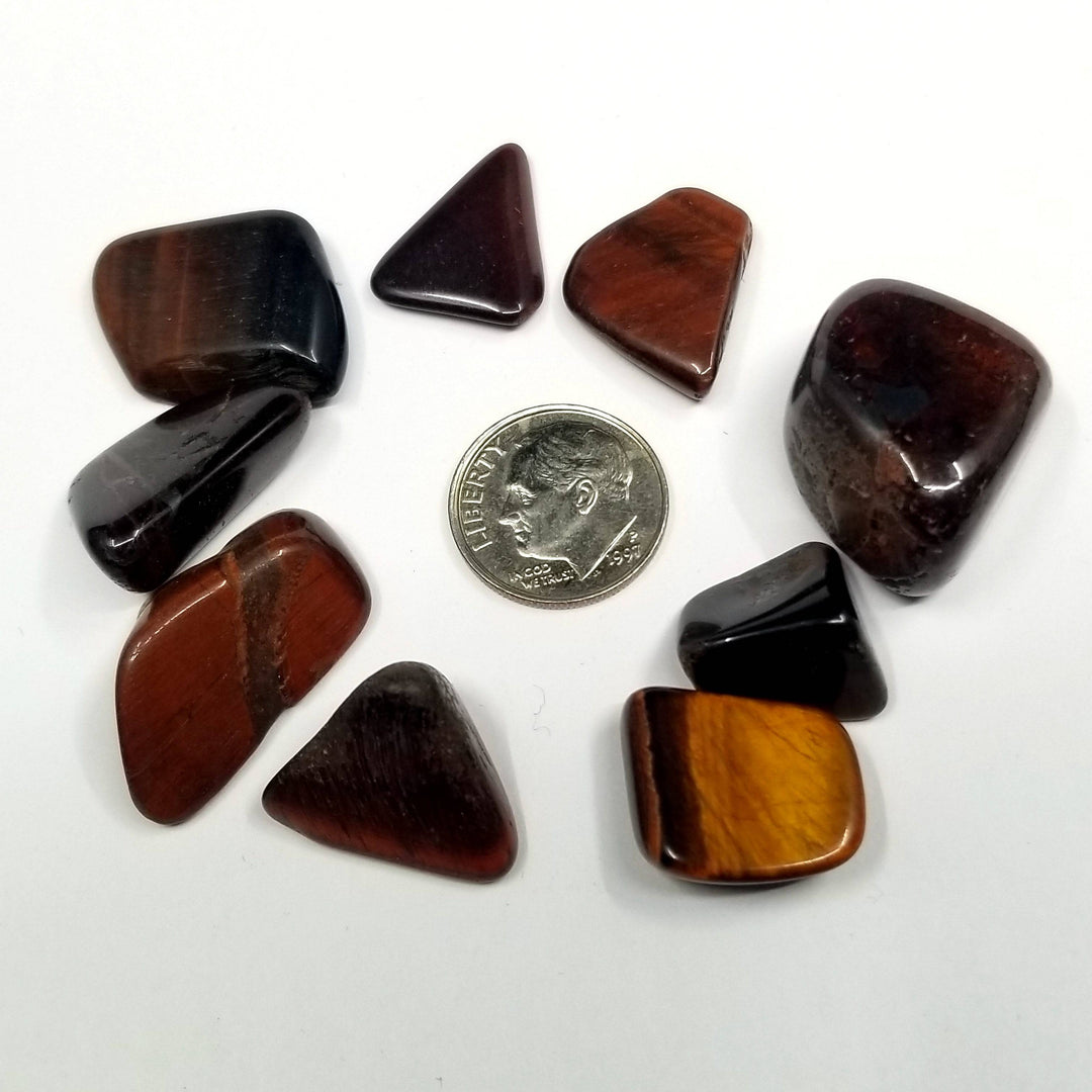 Tiger Iron (Red Tiger's Eye) Tumbled Stone - Funky Stuff