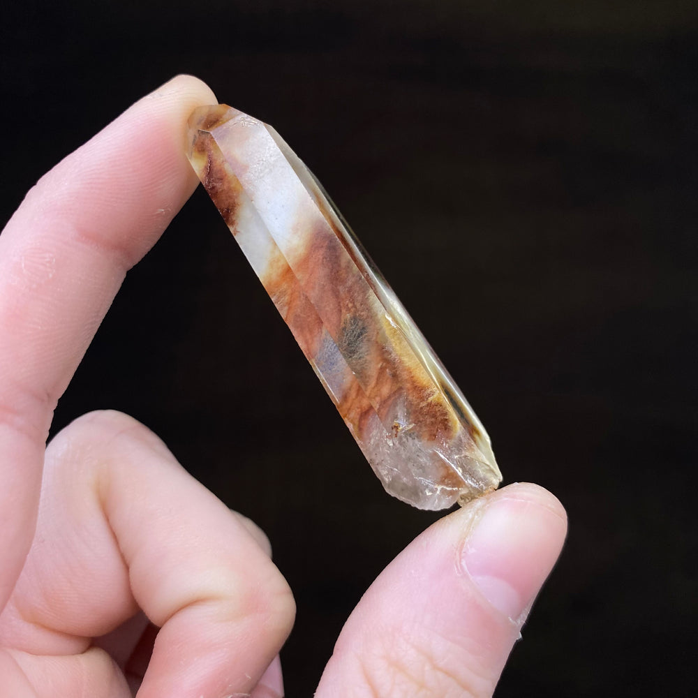 Amphibole Quartz Point (Boxed Specimen) - Funky Stuff